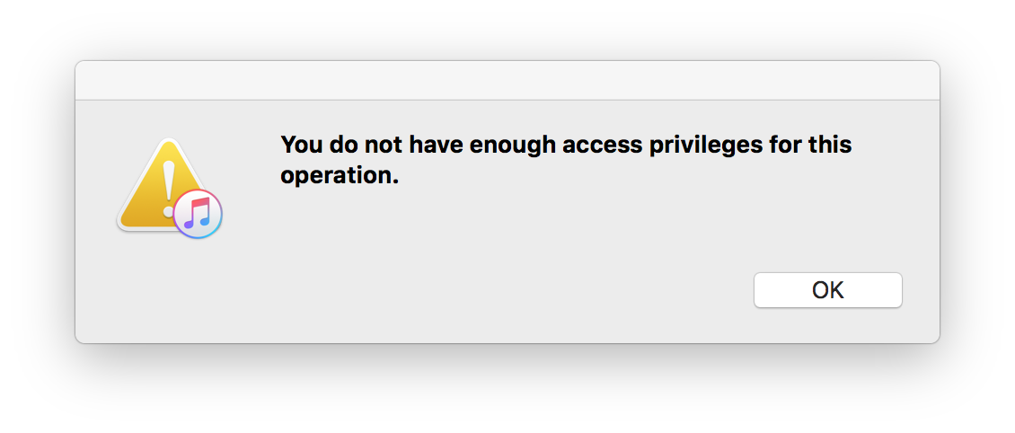 word cannot open user does not access privileges mac
